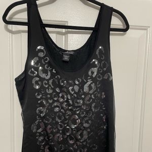 Back Sequin tank top